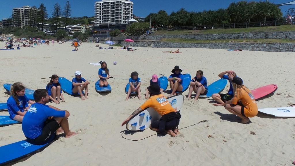 Noosa Camp Day 4 Surf Lesson Abbotsleigh Swim Club